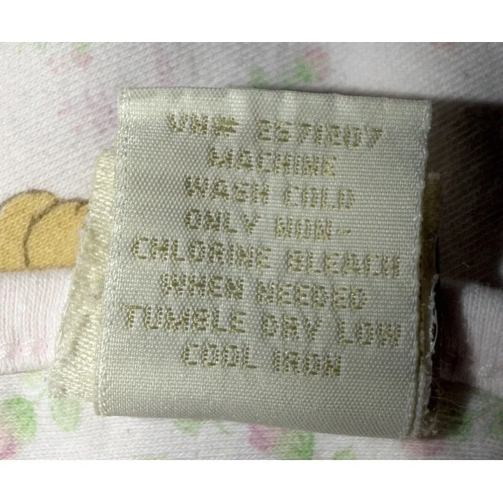 Classic Pooh Pink Floral Baby Blanket Wanders In Poohs Garden Writing